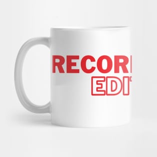 Record Drunk Edit Sober, Thank You Style Mug